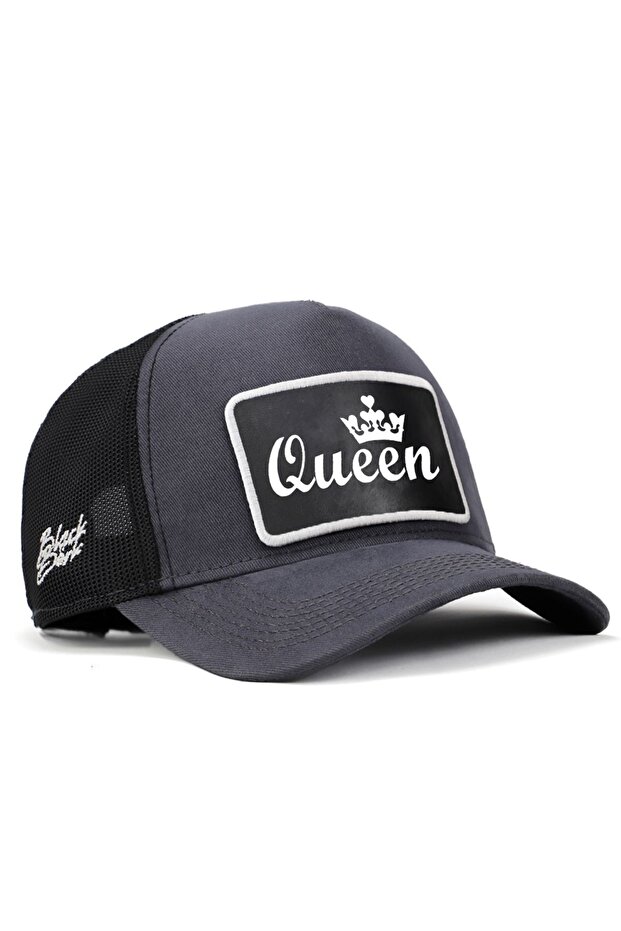 Queen Logo Anthracite-Black Trucker Hat