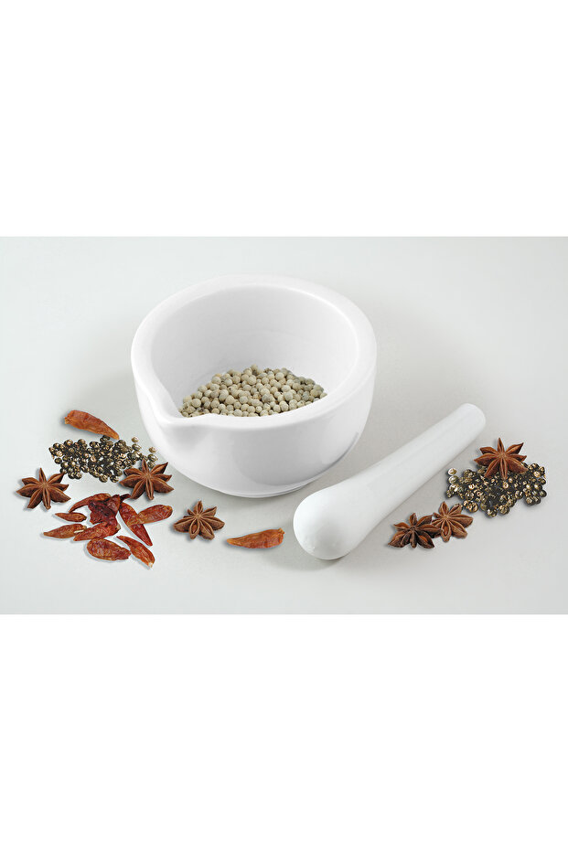 Porcelain mortar, - 5