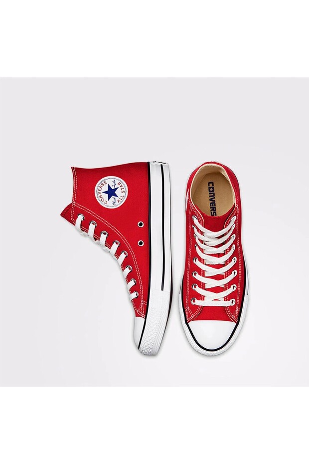 Kadin Kırmızı Converse Chuck Taylor All Star Canvas Spor & Günlük Ayakkabı M9621C-Red - 5