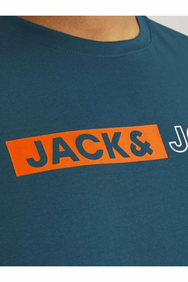 تي شيرت بنمط الشعار مقاس كبير - 6