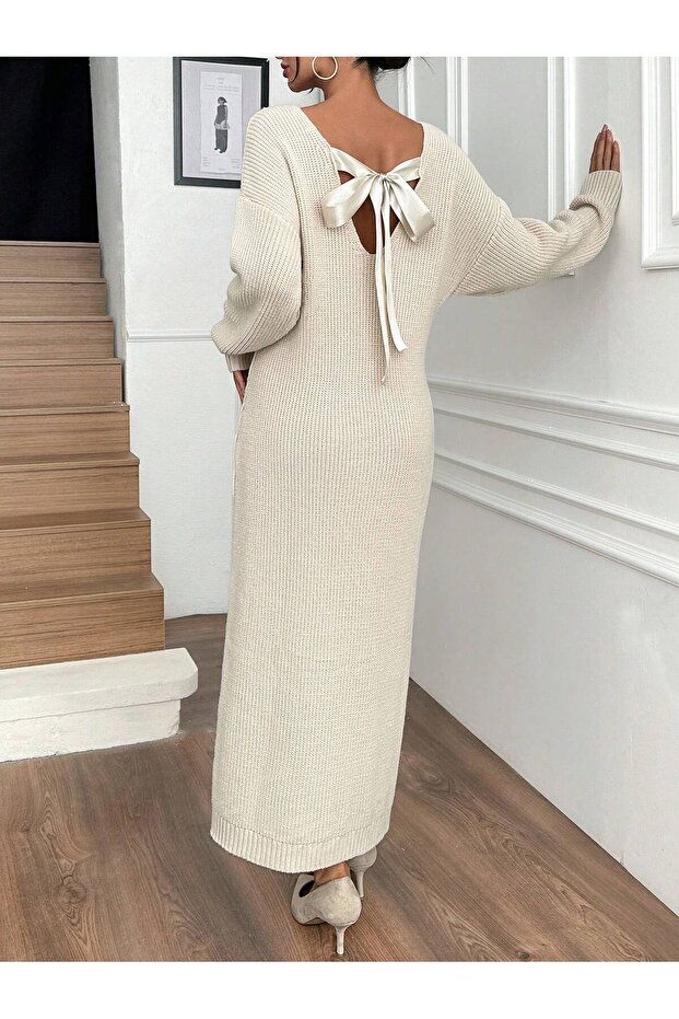 TRİKO ELBİSE KURDELYELİ - 9