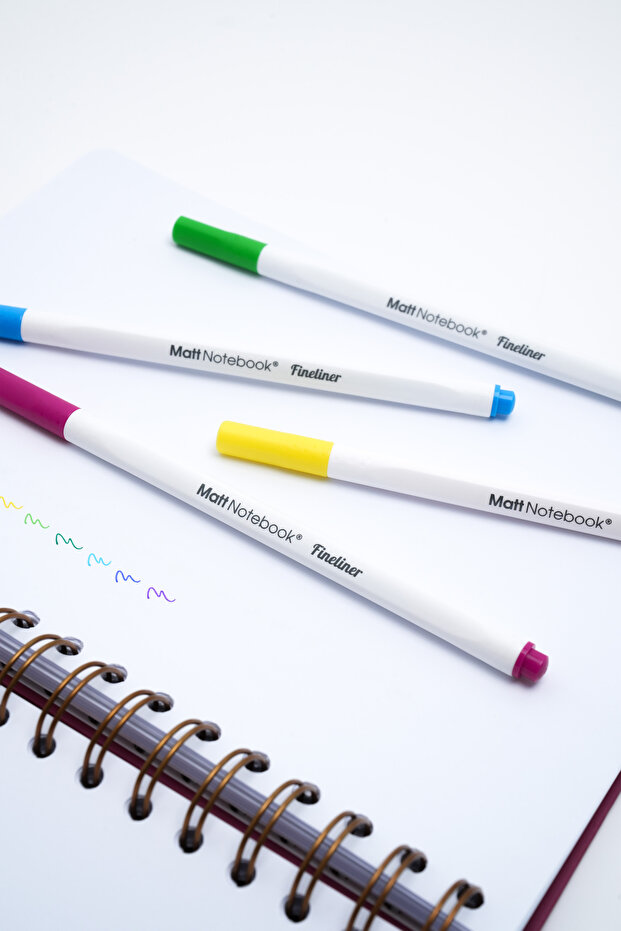 12 Renk Fineliner 0.4 mm Yazı ve Çizim Kalem Seti - 8