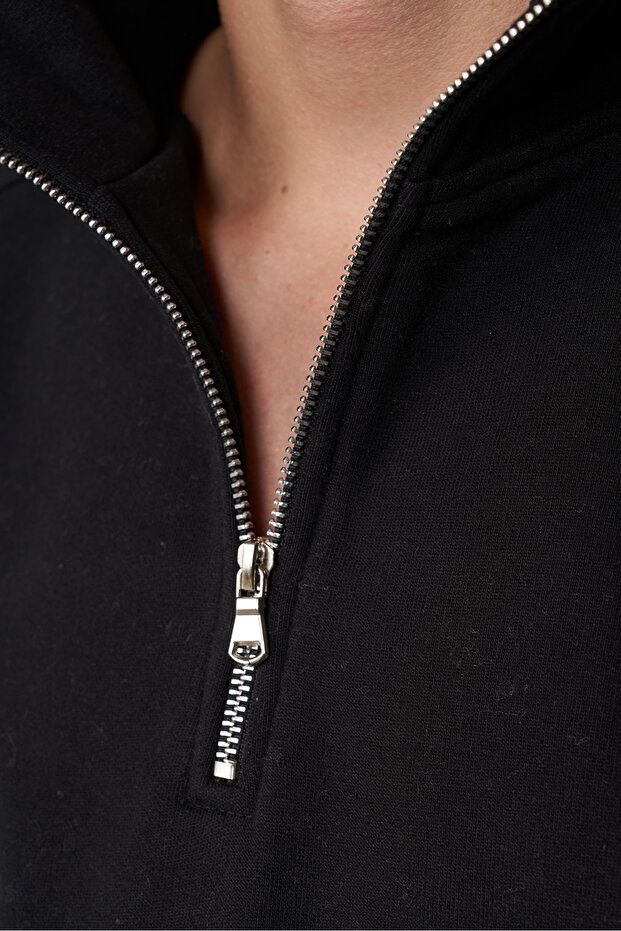 Dik Yaka Oversize Sweatshirt - 3