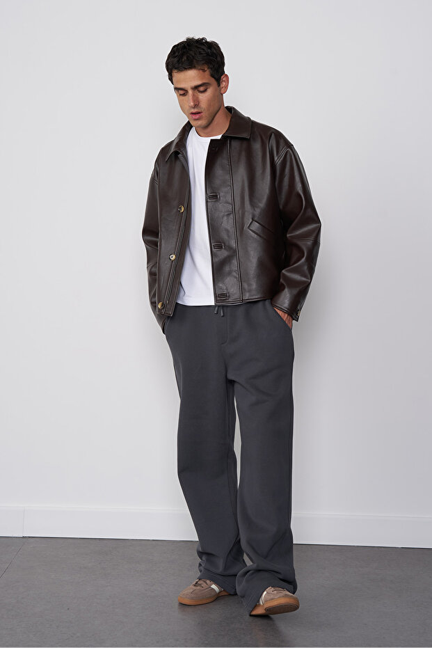 Palazzo Jogging Pantolon - 1