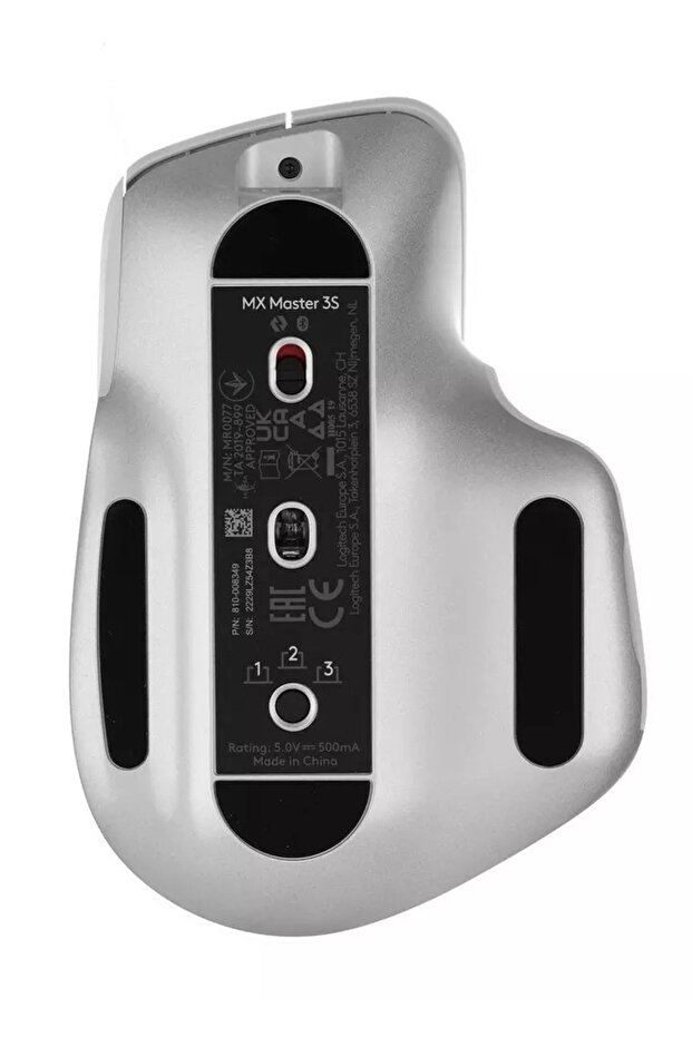 ماوس لاسلكي Mx Master 3s، رمادي باهت - 3