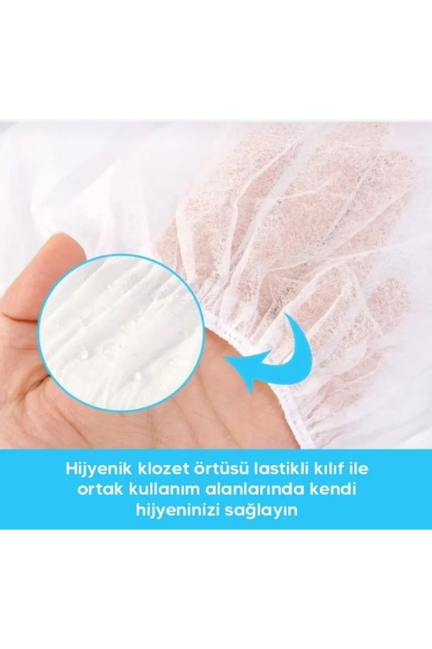 TEK KULLANIMLIK 10 LU KLOZET KAPAK ÖRTÜSÜ - 4