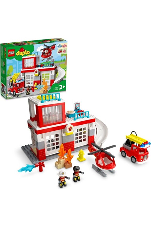 Duplo 10970 Fire Station and Helicopter - 1
