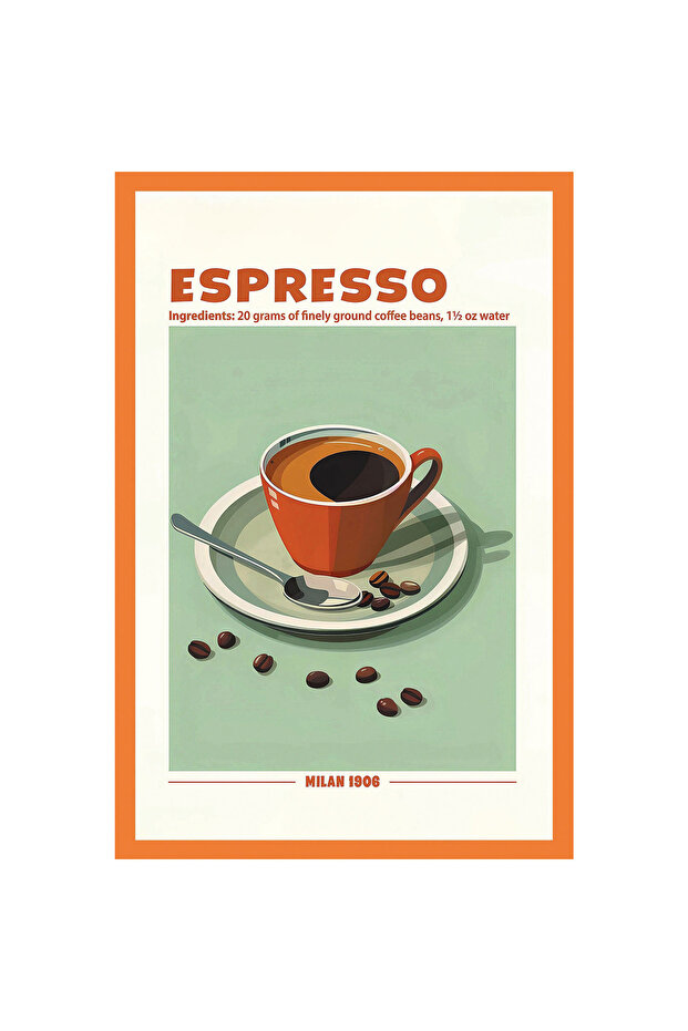 Espresso Milano 1906 Gift Note Card & Postcard | Original Espresso Recipe | 10X15Cm