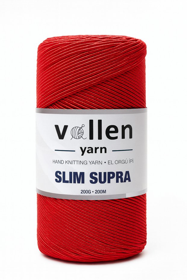 Slim Supra 200 Gr Waxed Polyester Cord – Bag Cord, Runner Cord, Bracelet Cord, Pase Cord – Red