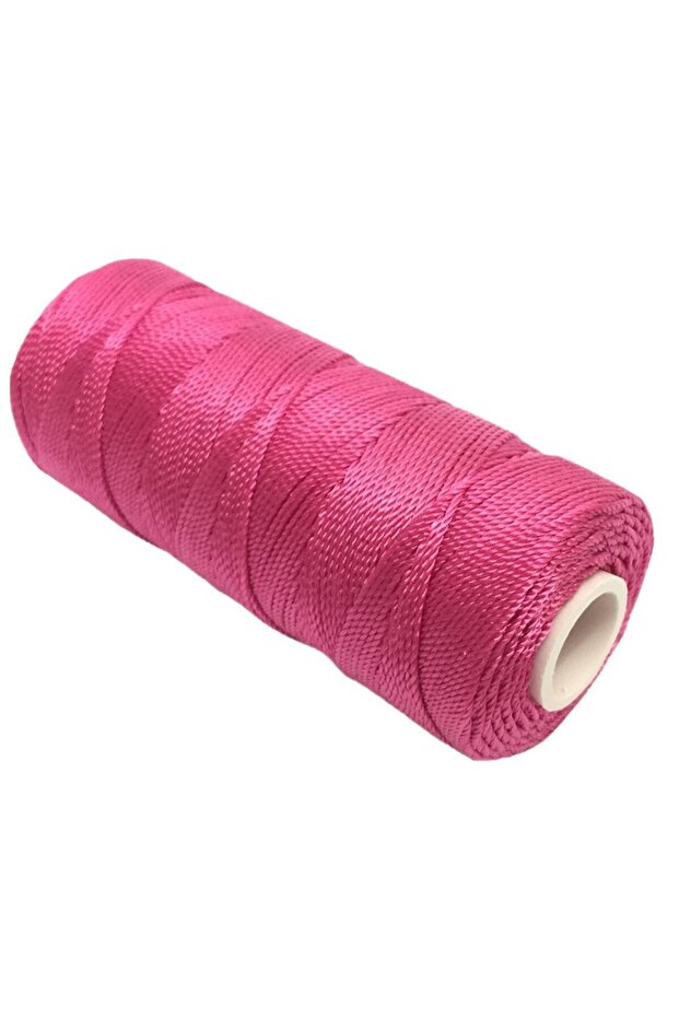 Nylon Yarn with Boots, 210/9 Ply Knitting Thread, 100 Gr Knitting Yarn, Fuchsia