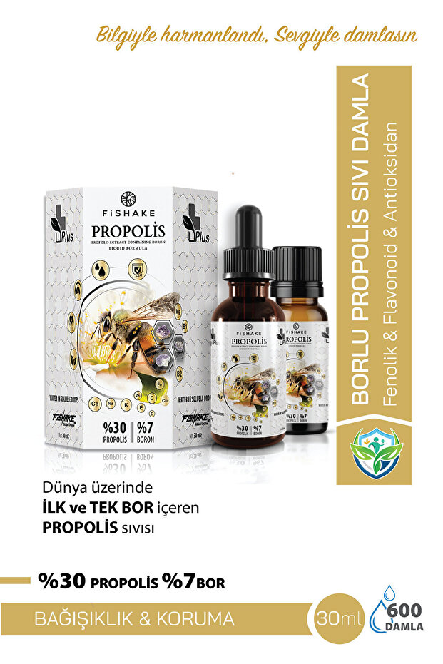 Bor Içeren Propolis Plus Suda Çözünebilir Sıvı Damla 30 ml - 2