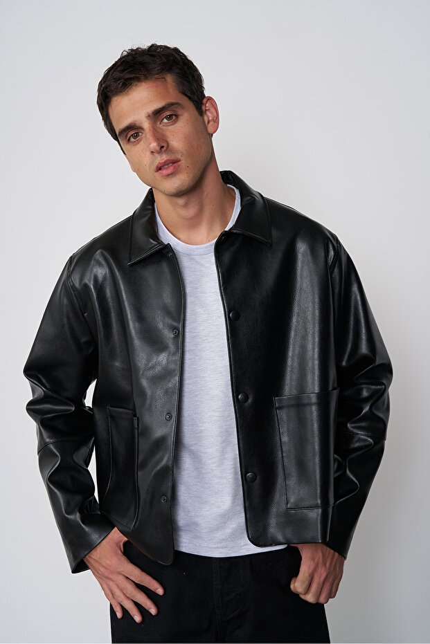 Cepli Deri Ceket - 2