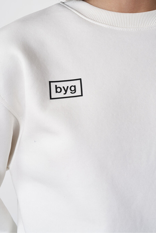 Basic Crop Sweatshirt - 3