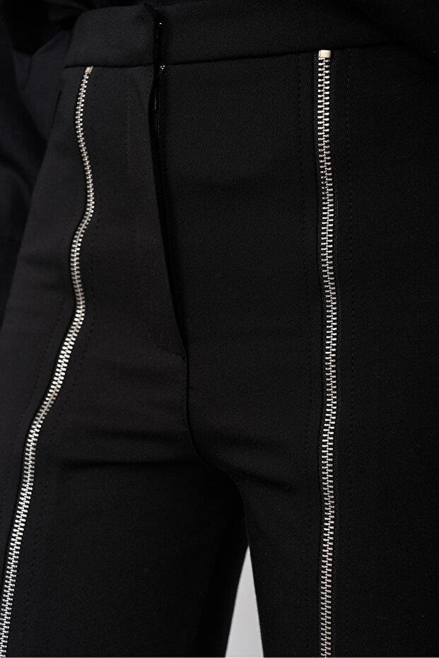 Fermuar Detaylı Pantolon - 3