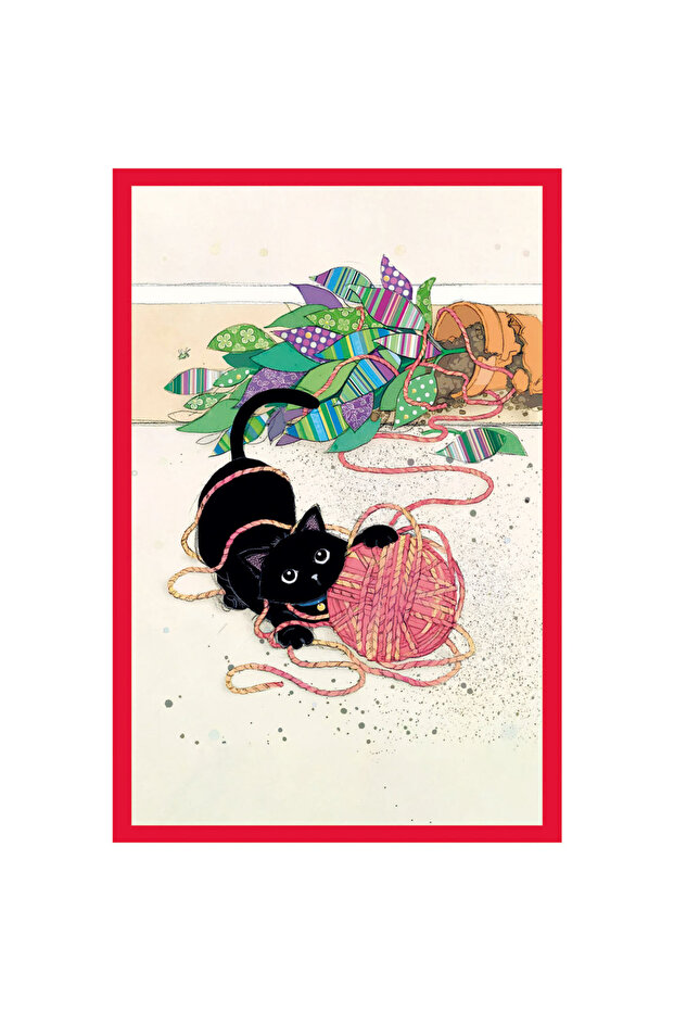 Cute Cat Themed Decorative Design Card – Gift Note Card and Postcard |   10X15Cm