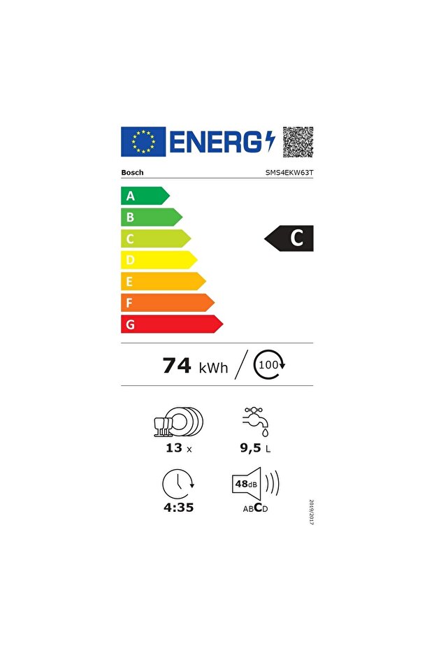 SMS4EKW63T Bulaşık Makinesi Solo Beyaz - 6
