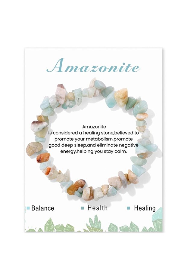 Amazonite Natural Stone Bracelet - Minimalist and Fashionable Accessory