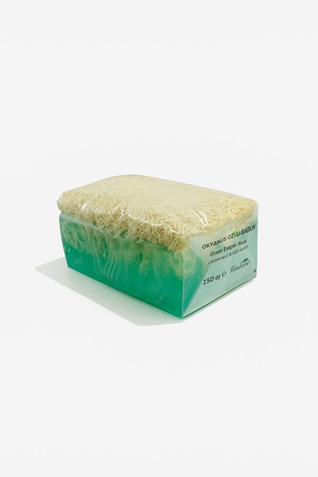100% Natural Ocean Extract Pumpkin Fiber Handmade Soap