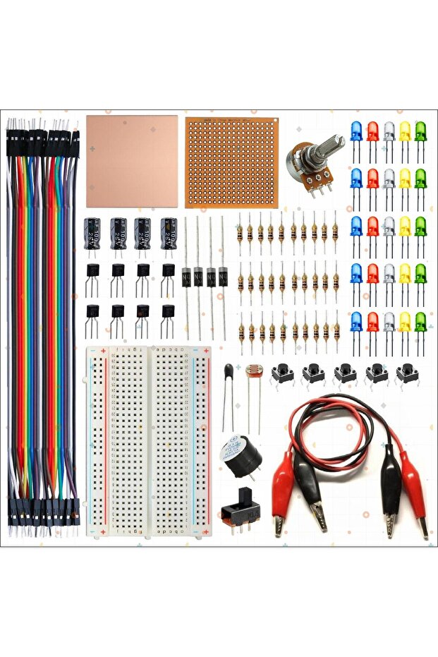 BREADBOARD TEMEL ELEKTRONİK EĞİTİM SETİ - 1