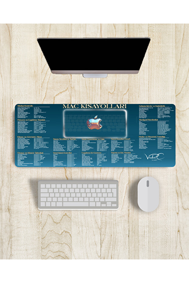 Mac & Excel Kısayol Mousepad 80x40Cm 2'li Fırsat - 4