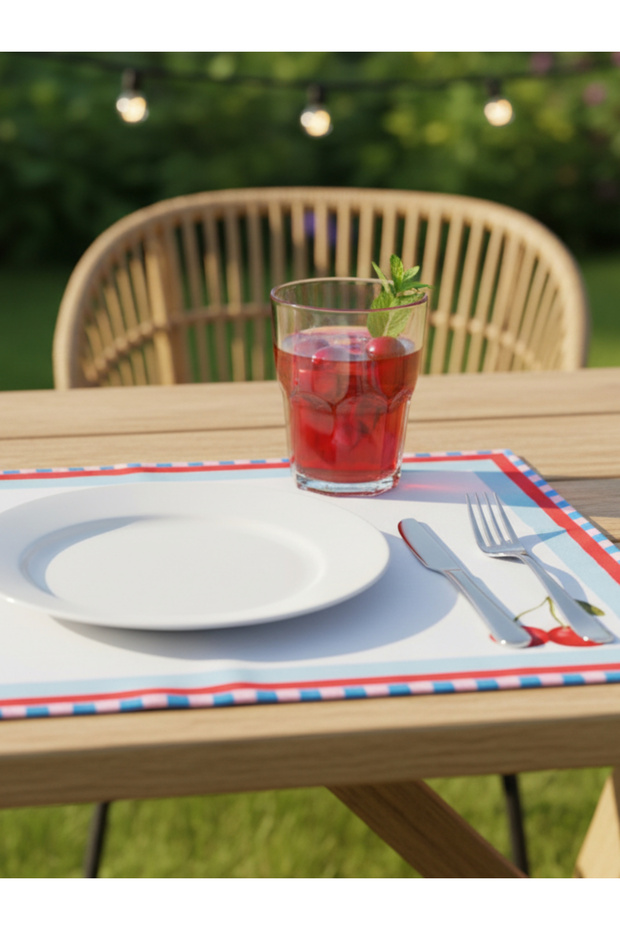 Colorful American Tablecloth - 35X45Cm - Set of 4 Suede American Tablecloth Set