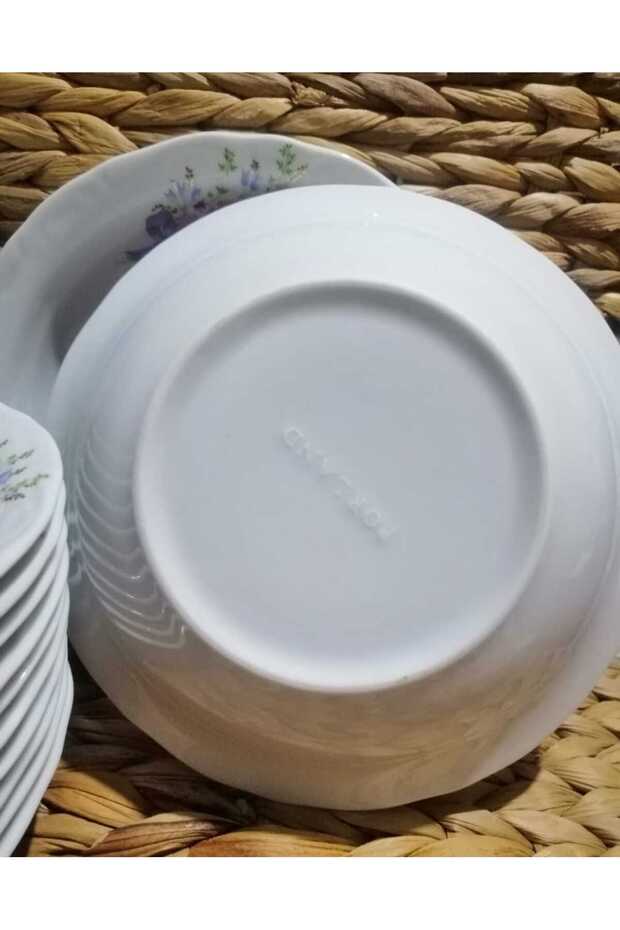 Porcelain Bouquet 12-Piece Plate Set for 6 People (Bowl Plate)