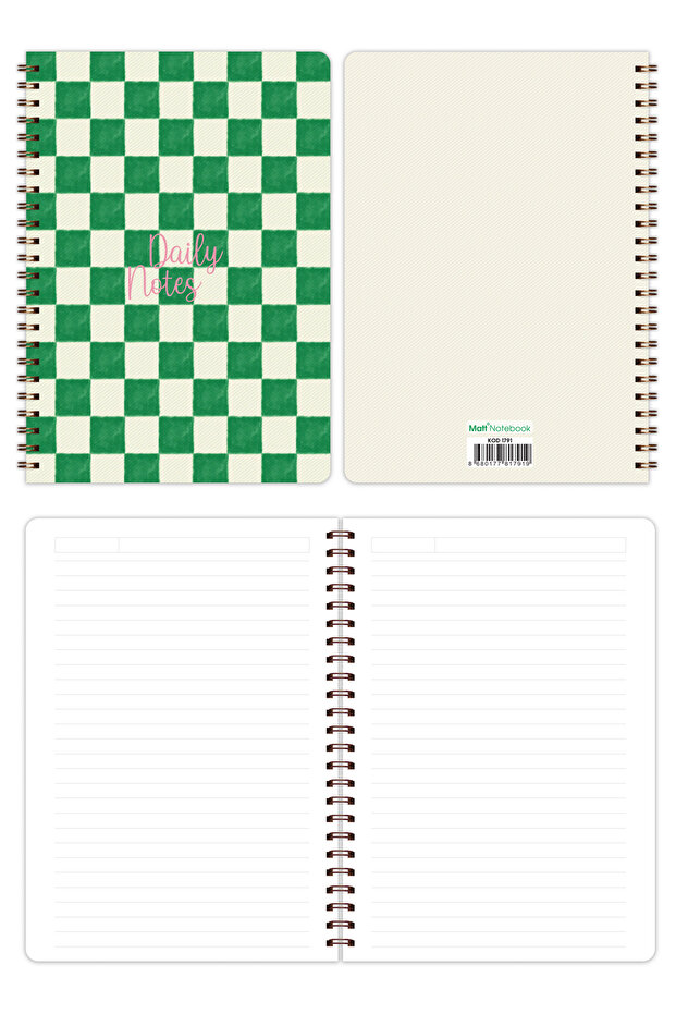 A5 Spiral School Notebook 80 sheets Set of 4 - Lined - 6