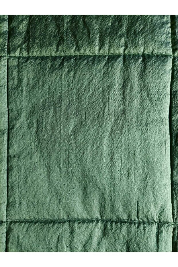 Ipek Şantuk Yeşil Çift Kişilik Yatak Örtüsü 280x300cm 2 Adet Kırlent , Muhteşem (1 ADET SET) - 5