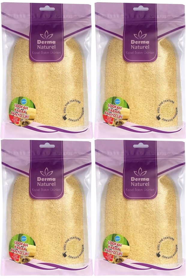 Loofah Pumpkin Towel Bath Glove (15*24cm) Ms-11 (Set of 4)
