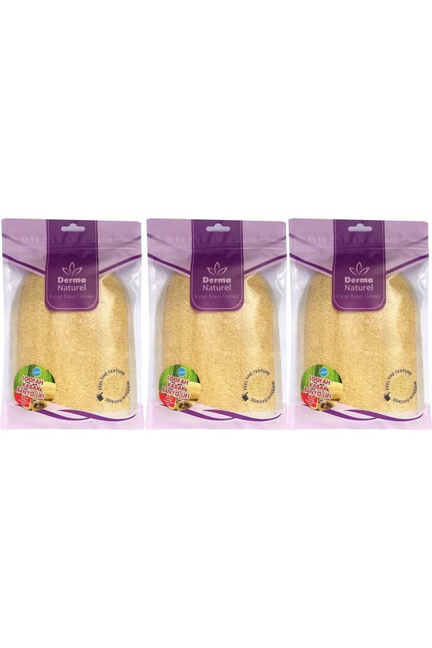 Loofah Pumpkin Towel Bath Glove (15*24cm) Ms-11 (Set of 3)