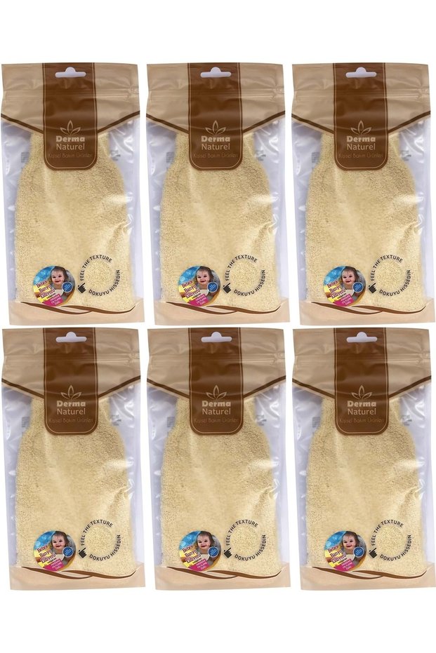 Baby Bath Glove Special for Sensitive Skin (15*24cm) Ms-01 (Set of 6)