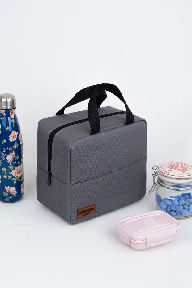 7 Lt Mila Food Carrying Bag Thermal Insulated Thermal Bag Lunch Bag Camping Gray