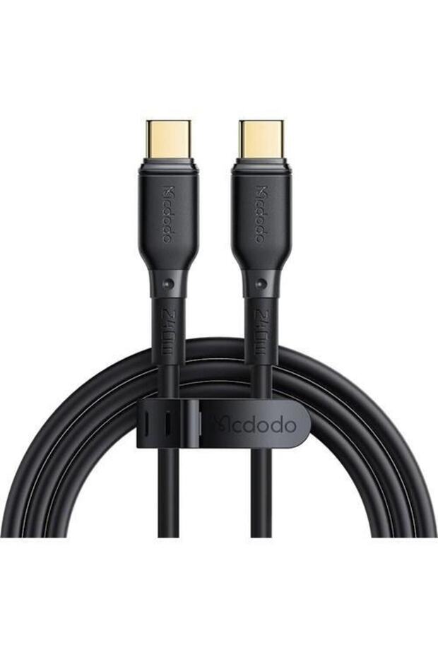Ca-3311 Typec Typec 240w Hızlı Data Şarj Kablo 2mt Siyah - 1