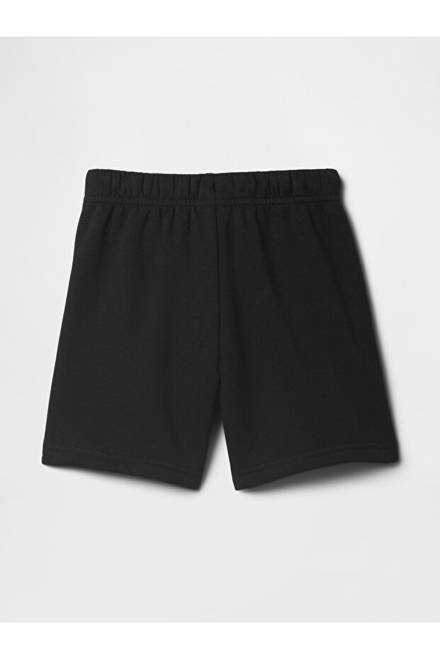 Erkek Bebek Siyah Logo Pull-On Şort - 3
