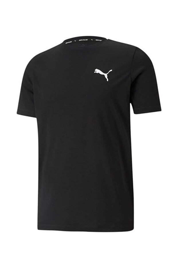ACTIVE Small Logo Tee-Puma Black Tişört - 1