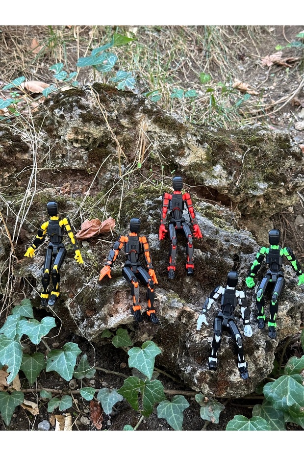 Lucky 13 Aksiyon Figürü Robot Oyuncak 13cm 5'li Set - 6