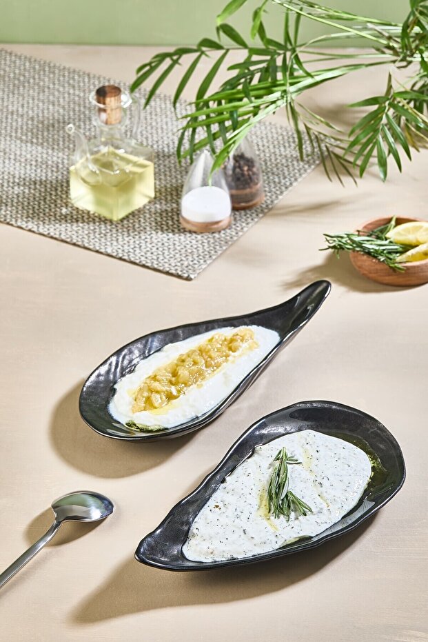 İstiridye Cam Meze Ve Çerez Servis Tabağı - 2 Adet - 2