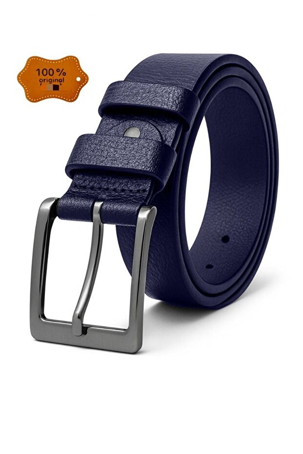 100% Genuine Buffalo Leather Fabric Belt Compatible with Pants
