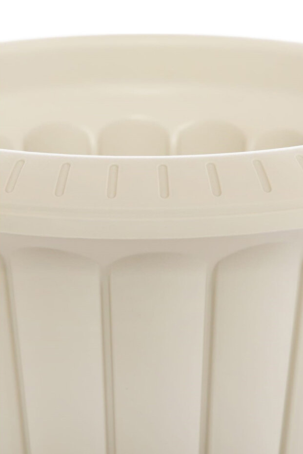 2 Adet Nergis Saksı 19cm Ayaklı Plastik Deliksiz Çiçek Saksısı - 4