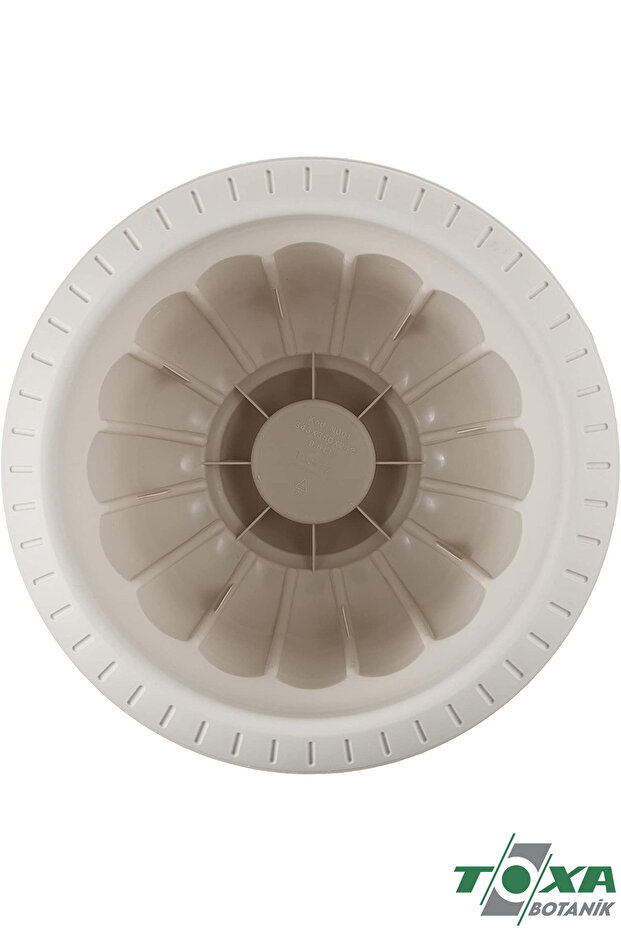 2 Adet Nergis Saksı 19cm Ayaklı Plastik Deliksiz Çiçek Saksısı - 3