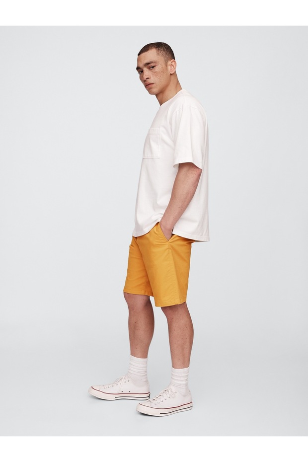 ErkekEssential Khaki Şort - 4