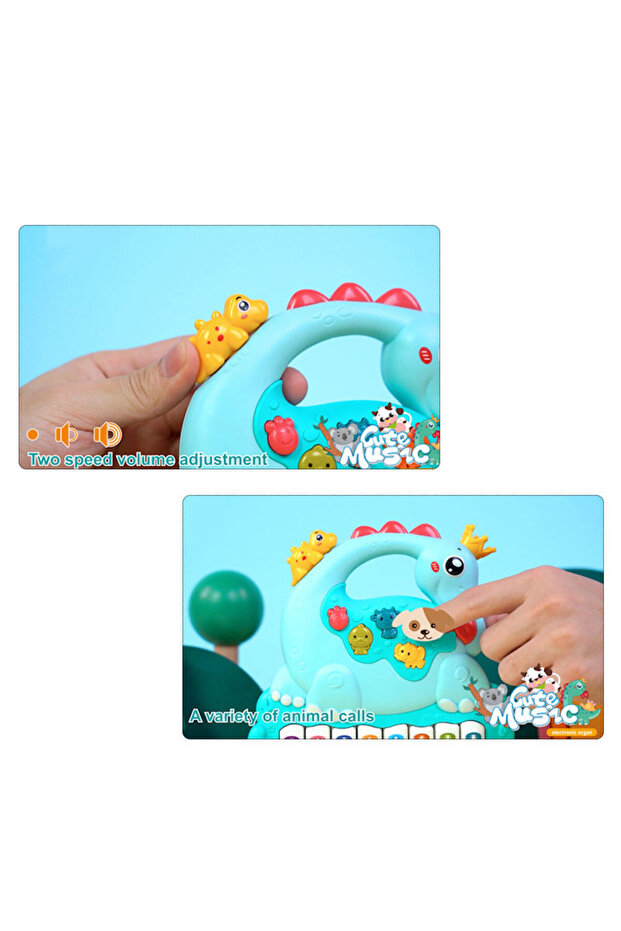 Küçük Dinozor Elektronik Piyano - 6