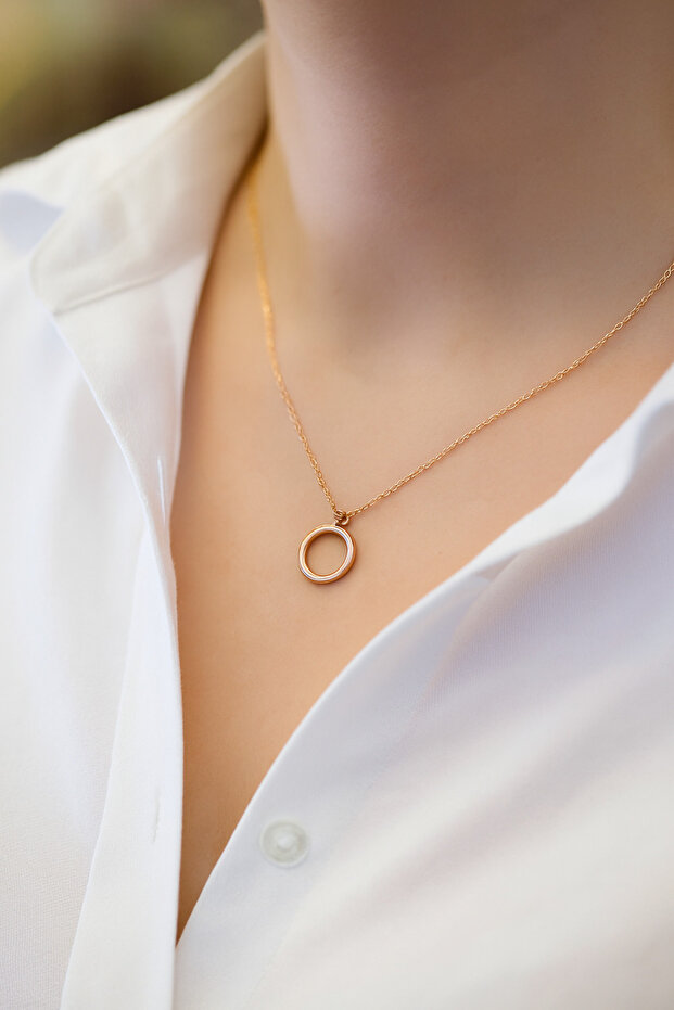 Hava Sembolü Altın Kolye - 1