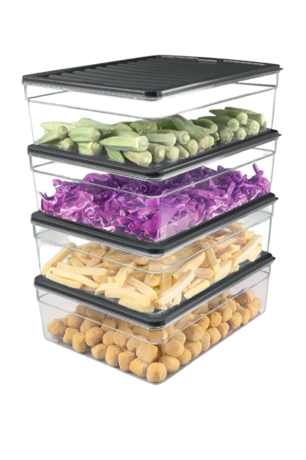 5300ml Deep Storage Container Refrigerator Organizer Icebox Organizer Icebox Storage Container - 1