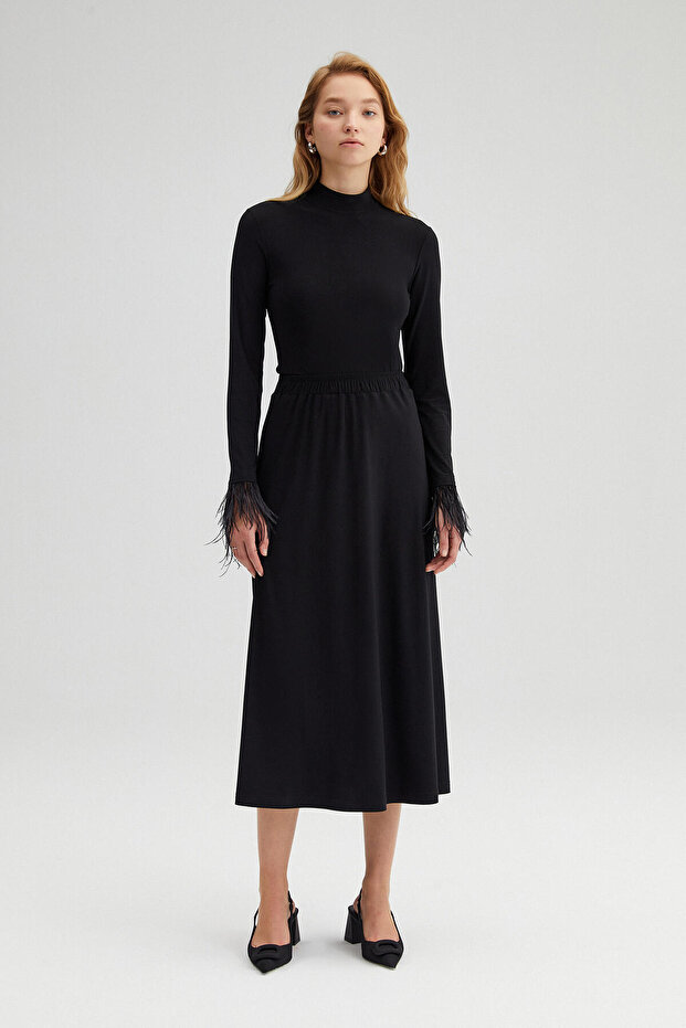 BELİ LASTİKLİ BASIC ETEK - 2