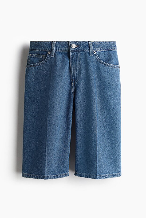 Bermuda Regular Kot Şort - 3