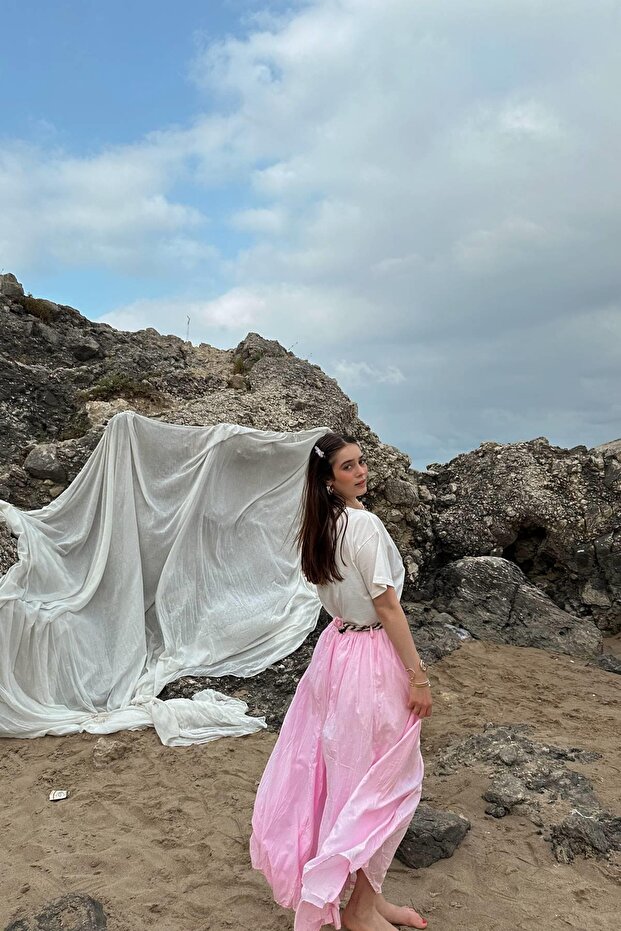 ÖRGÜ KEMERLİ KRAŞLI ETEK - 3