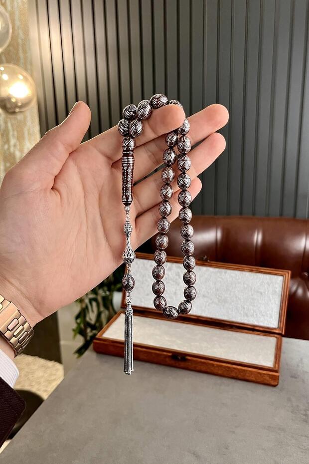 Üstad M.Serkan COŞKUN Full Gümüş Basic Kuka Tesbih - 1