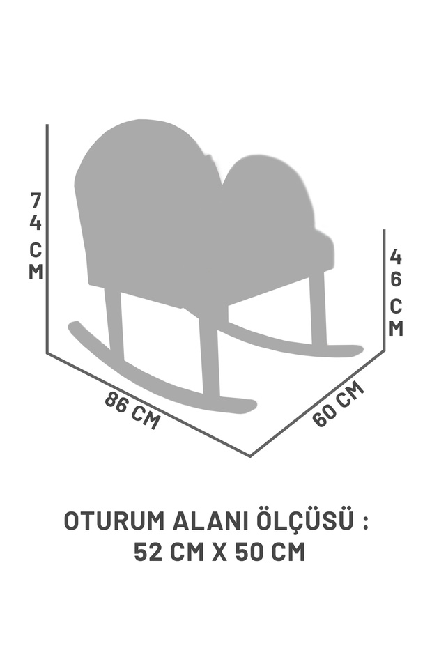 Alto Bohem Sallanır Berjer, Açık Krem - 4