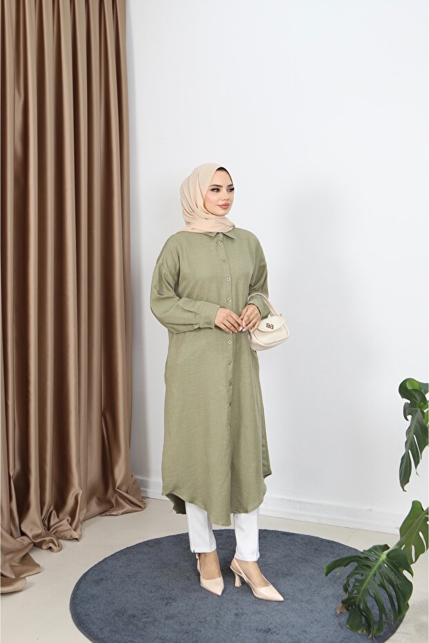 Buttoned Long Tunic - 2